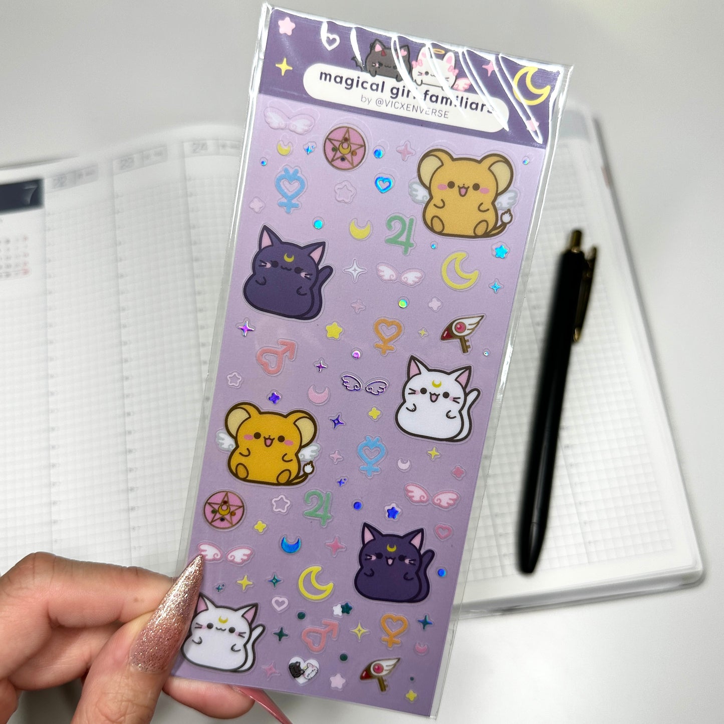 DECO STICKER SHEET ✦ MAGICAL GIRL FAMILIARS