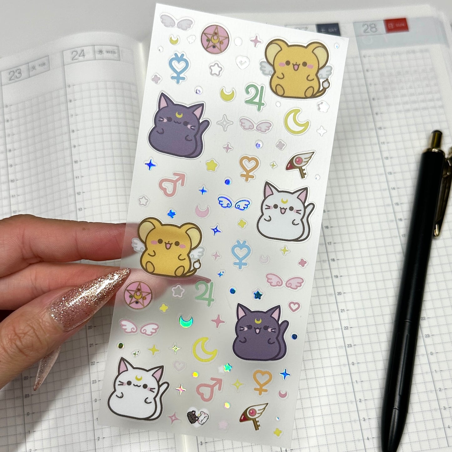 DECO STICKER SHEET ✦ MAGICAL GIRL FAMILIARS