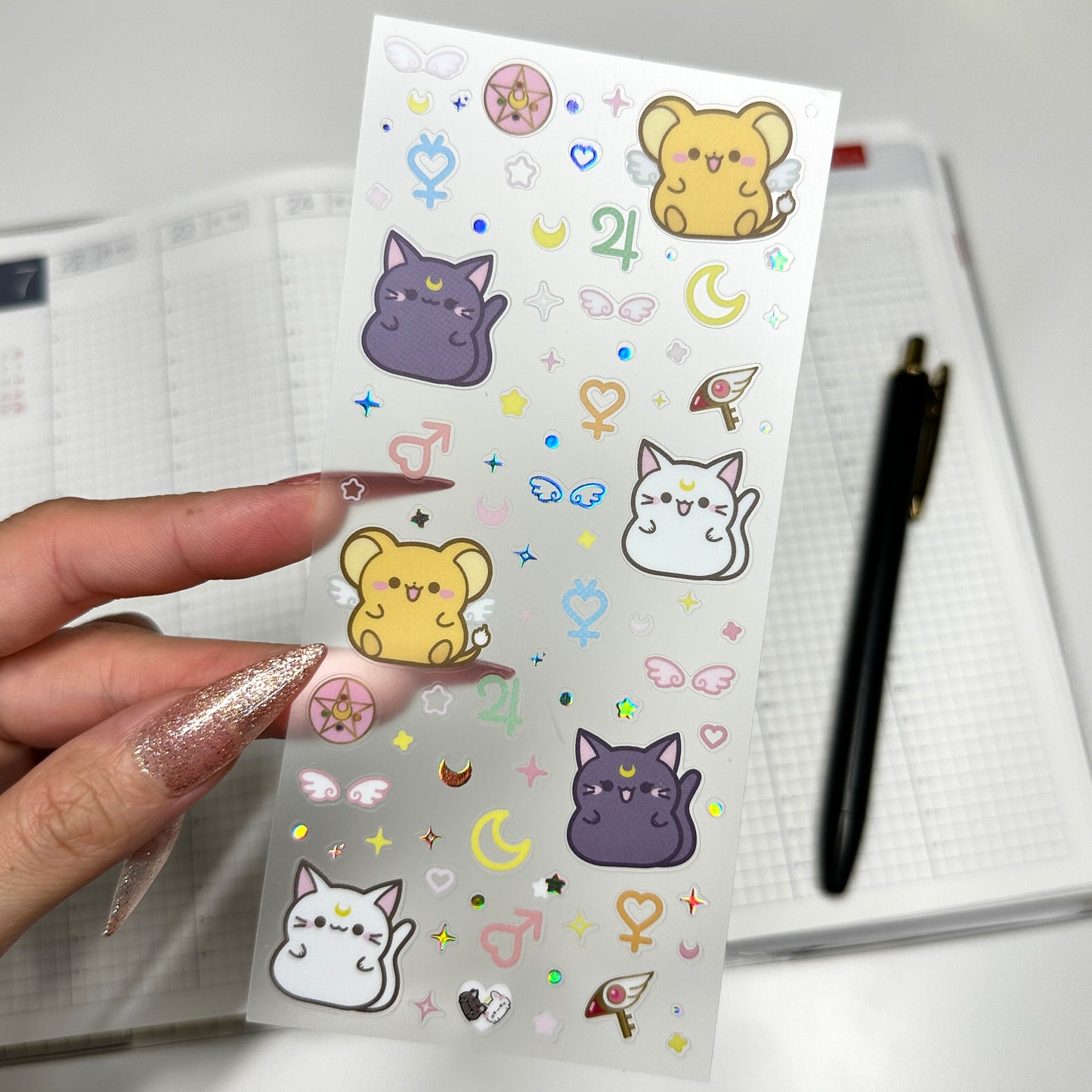 DECO STICKER SHEET ✦ MAGICAL GIRL FAMILIARS
