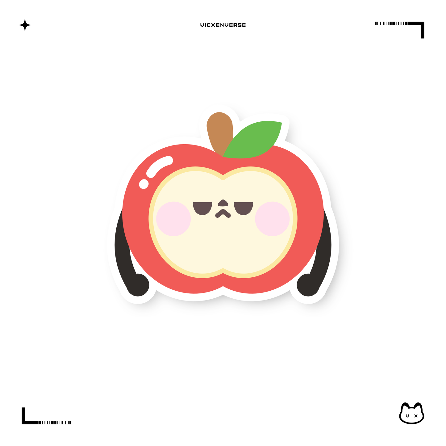 STICKER ✦ LADS CALEB APPLE