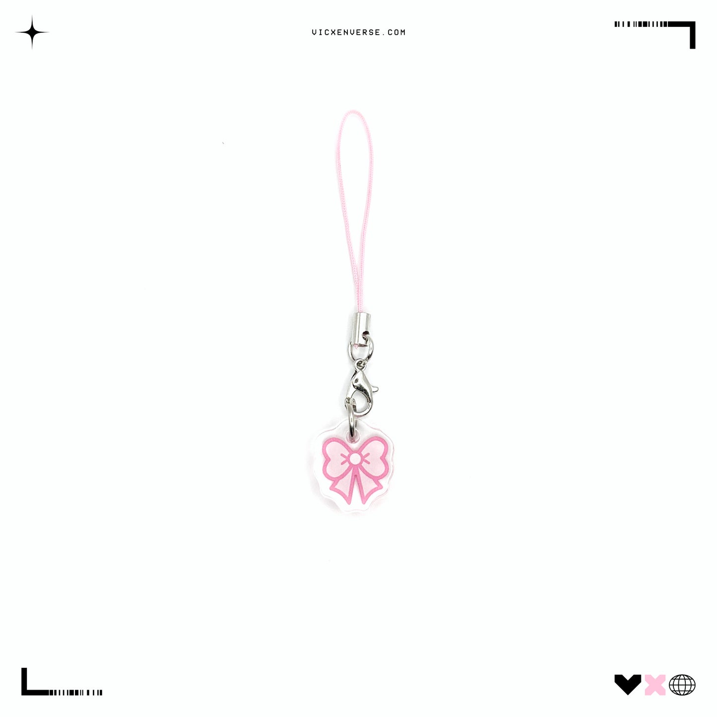 PHONE CHARM ✦ PINK BOW