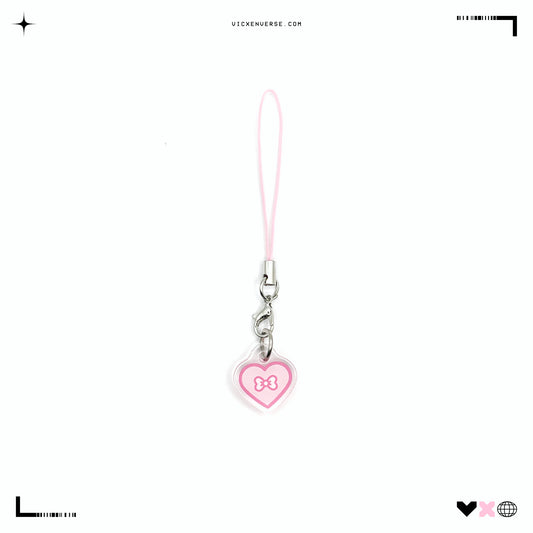 PHONE CHARM ✦ HEART + BOW