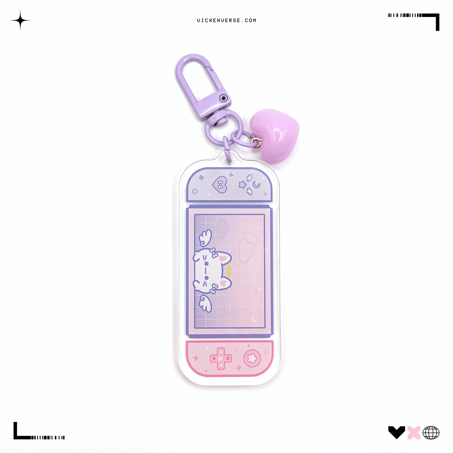 KEYCHAIN ✦ HINA PURPLE SWITCH