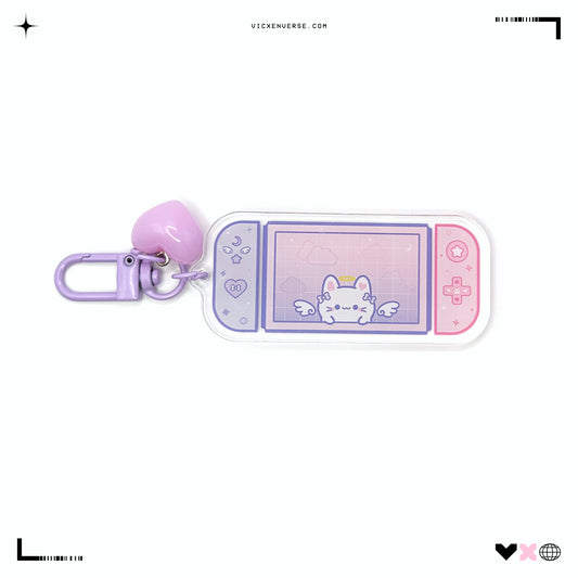 KEYCHAIN ✦ HINA PURPLE SWITCH