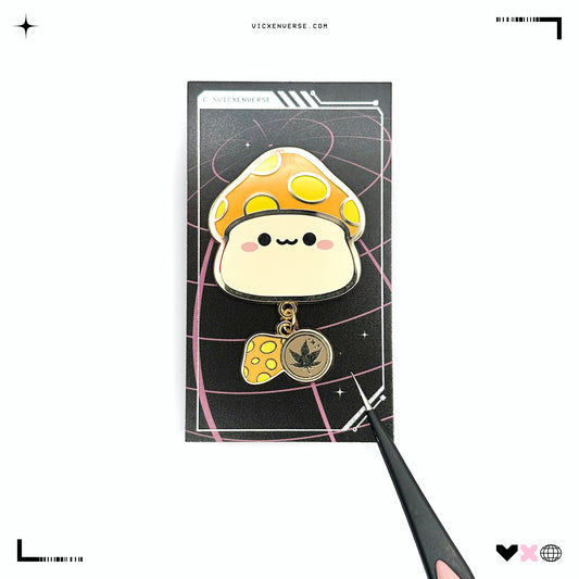 ENAMEL PIN ✦ MS ORANGE MUSHROOM