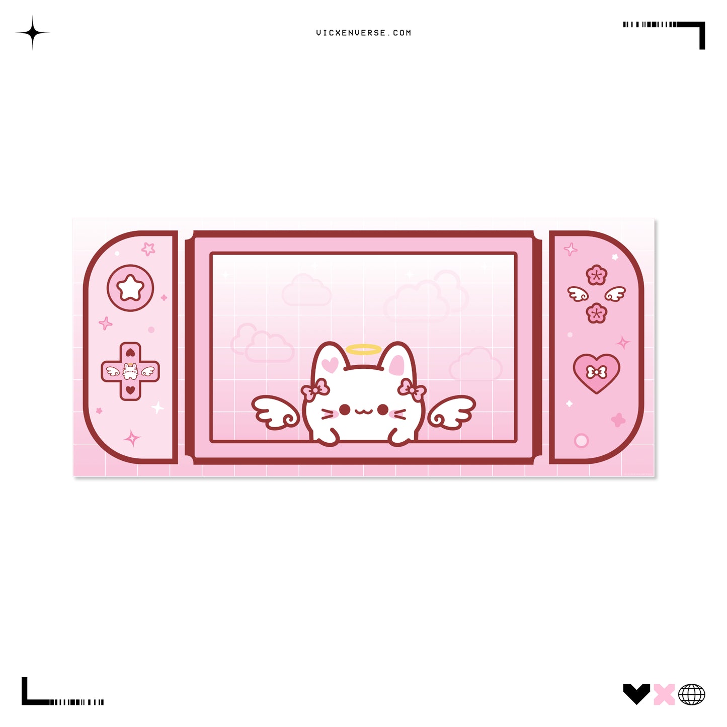 DESKMAT ✦ HINA PINK SWITCH