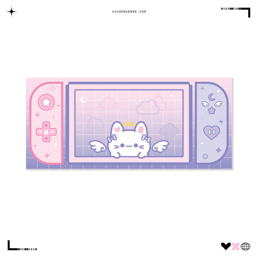 DESKMAT ✦ HINA PINK & PURPLE SWITCH