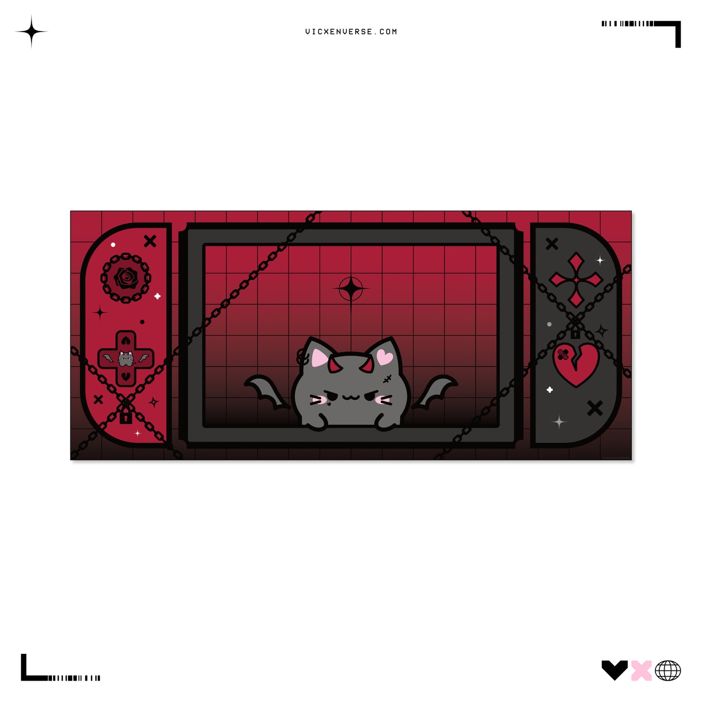 DESKMAT ✦ TSUKI RED SWITCH