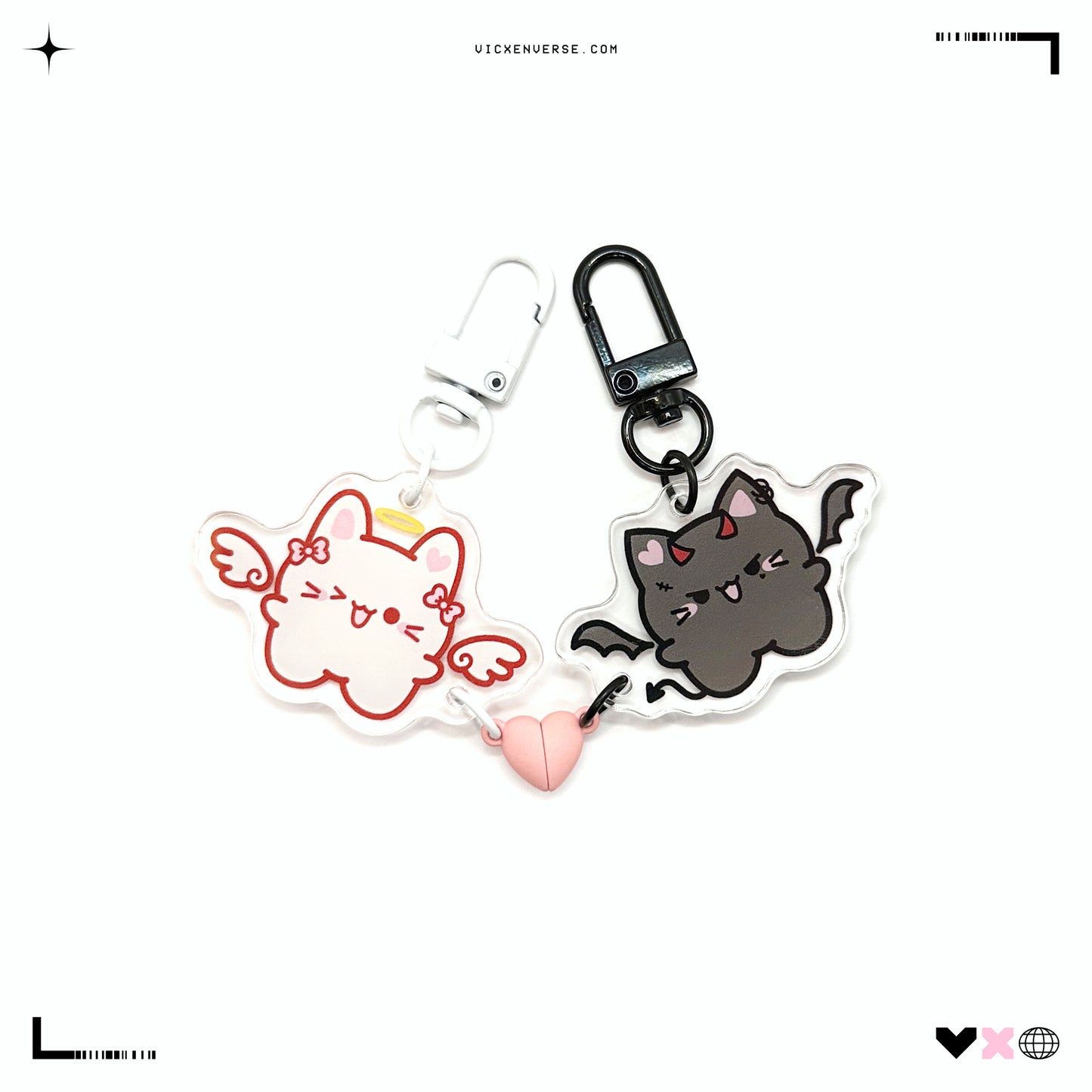 KEYCHAIN ✦ TSUKI + HINA MAGNETIC