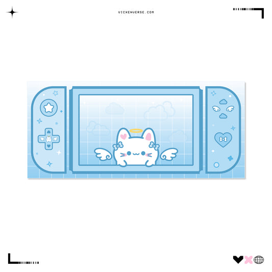 DESKMAT ✦ HINA BLUE SWITCH